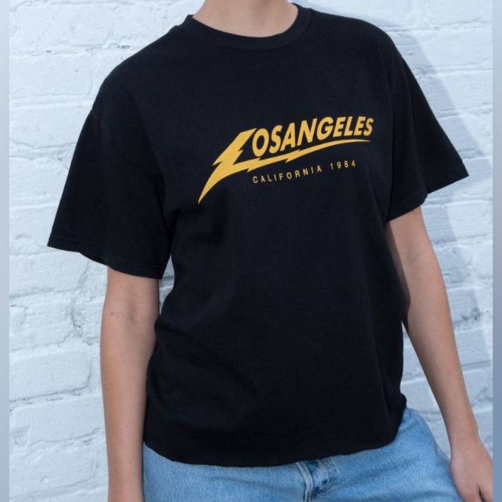 Brandy Melville Los Angeles Lightning Tee (Size Medium)